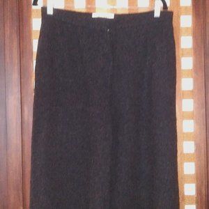 MaxMara Black Wide-Leg Wool-Blend Trousers